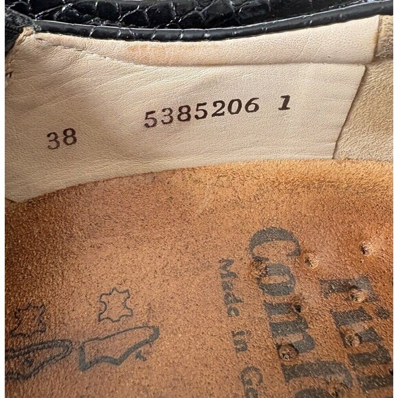 Finn Comfort Black Snakeskin‎ Clogs Size 38 Made In Germany (US 7-7.5) - Picture 9 of 9